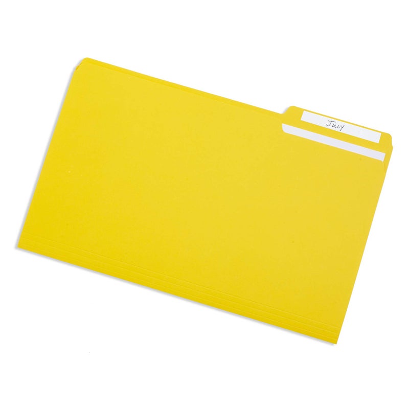 Blue Summit Supplies Yellow Legal File Folders, 1/3 Cut Tab, Legal Size, Great for Organizing and Easy File Storage, 100 Per Box - Image 5